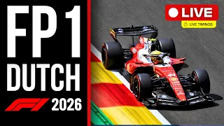 🔴 F1 LIVE - DUTCH GP FP1 - Live Timing & Commentary