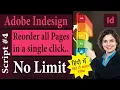 Indesign Script How to reorder each page using Indesign Scripts in a single Click