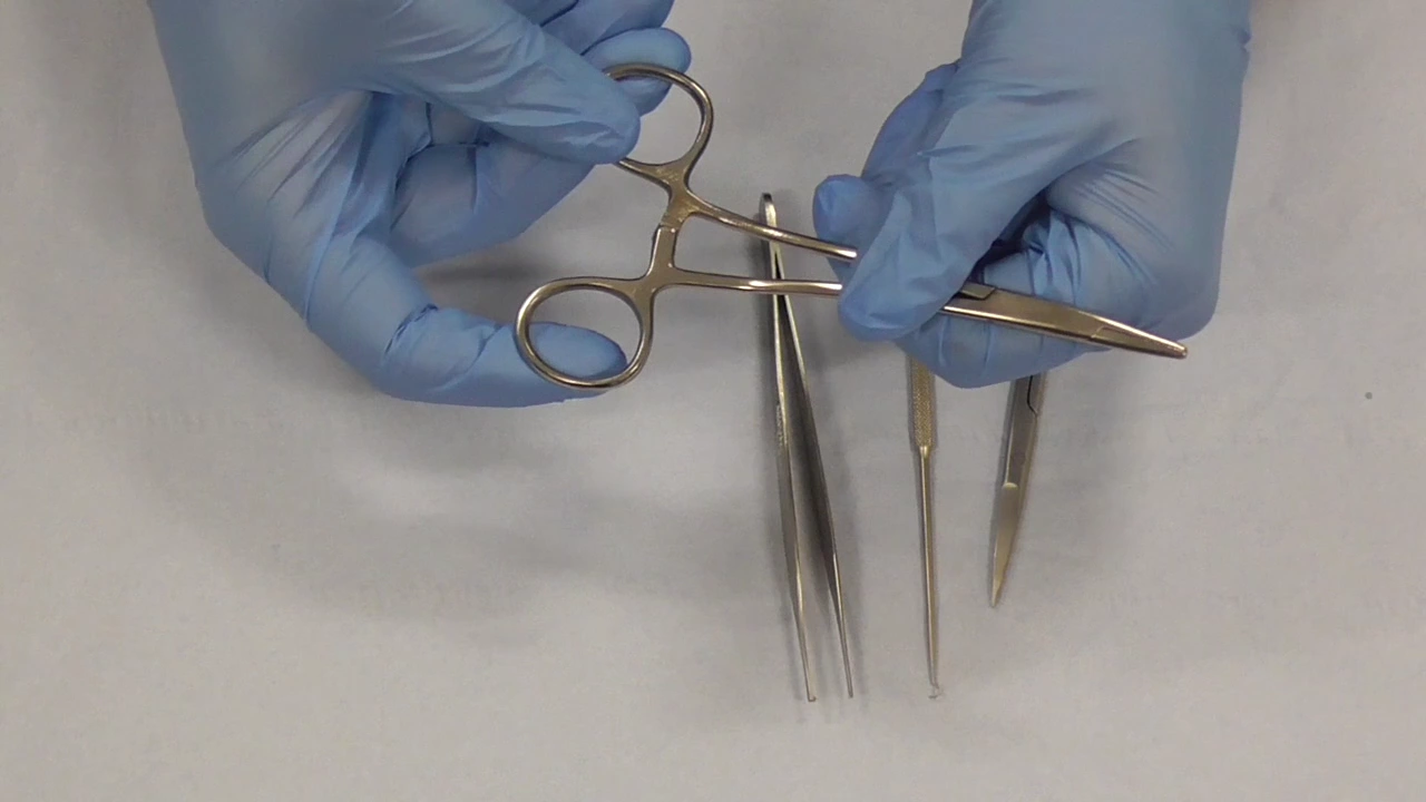Correct handling of suturing instruments