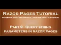 Query string parameters in asp net core razor pages