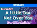 Download Lagu A Little Too Not Over You by David Archuleta (Karaoke : Lower Key)