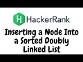 Inserting a Node Into a Sorted Doubly Linked List HackerRank