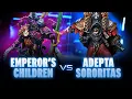 Lagu Emperor's Children vs Adepta Sororitas Competitive Battle Report