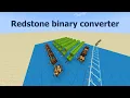 How to build a redstone binary converter in minecraft