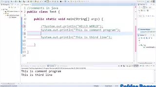 Java Programming Tutorial 06 Comments and Type of Comments use in Java