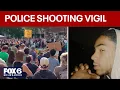 Madison police shooting Corey Ruiz vigil people demand answers FOX6 News Milwaukee