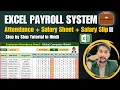 Excel Payroll System Attendance Salary Sheet Salary Slip in Excel Step by Step Tutorial