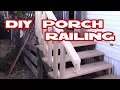 How to make deck porch railing EASY with just 2x4 s DIY Home Depot materials