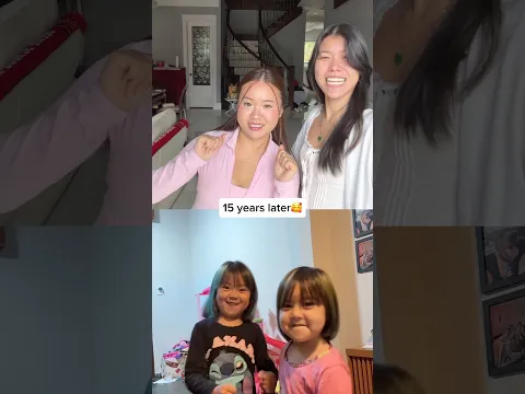 15 years later sisters🥰 #sisters #sister #funny #funnyvideo #comedy #relatable #fun #family #trend