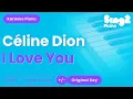 Lagu Céline Dion - I Love You (Piano Karaoke)