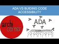 AC 006 - ADA vs Bldg Code Accessibility