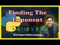 Python program to find power of a number using exponential operator Tutorial 10