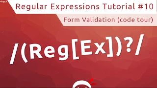 Regular Expressions RegEx Tutorial - Creating a Form Start Code Tour