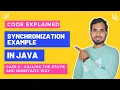 Case 5 - Synchronization Example Calling with Static and Non static way