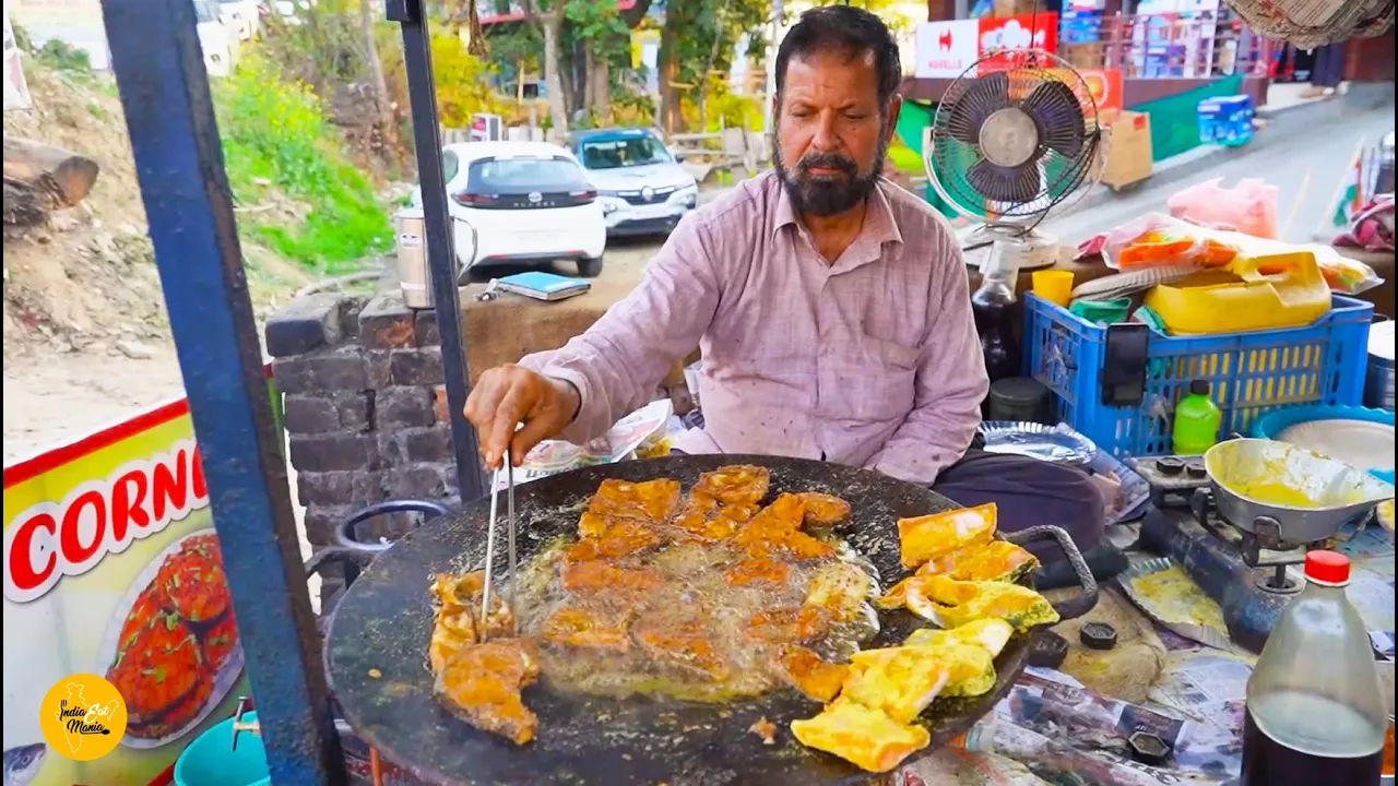 Himachali Famous Garlic Tadka Tawa Fish Fry Making In Rangas Rs. 100/- Only l Hamirpur Street Food