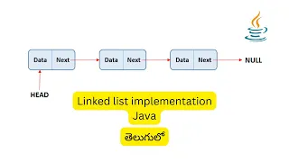 Linked list program in java in Telugu Java Data structures Telugu