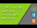 HTML crossorigin attribute