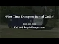 First Time Renting a Dumpster Guide