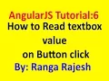 AngularJS Tutorial 6 How to read textbox data on button click using AngularJS
