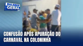 Confusão é registrada após apuração do Carnaval na quadra da Coloninha