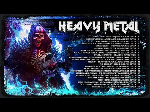 Download MP3 Non Stop Heavy Metal | Power Metal | Hard Rock | Cover : Black Sabbath, Iron Maiden, Metallica, Dio