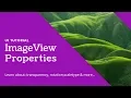 How to set imageview Scale-type rotation transparency and other properties