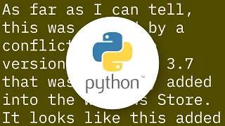 Permission Denied trying to run Python on Windows 10
