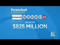 Powerball numbers for 825 million jackpot drawn