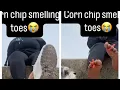 Cornchip Smelling Ebony Soles And Toes Shoe Removal