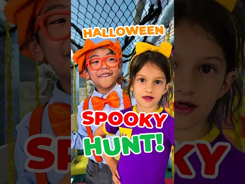 Mini Blippi's Halloween Scavenger Hunt! 😯 Let's Find the Spooky Items! ✅