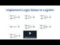Implementation of Logic Gates in Logisim Basic Logic Gates Implementation Digital System Design