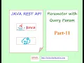 Java Rest API Part-11 QueryParam Annotation