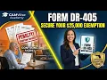 Don t Lose Your 25 000 Exemption Florida DR-405 Instructions