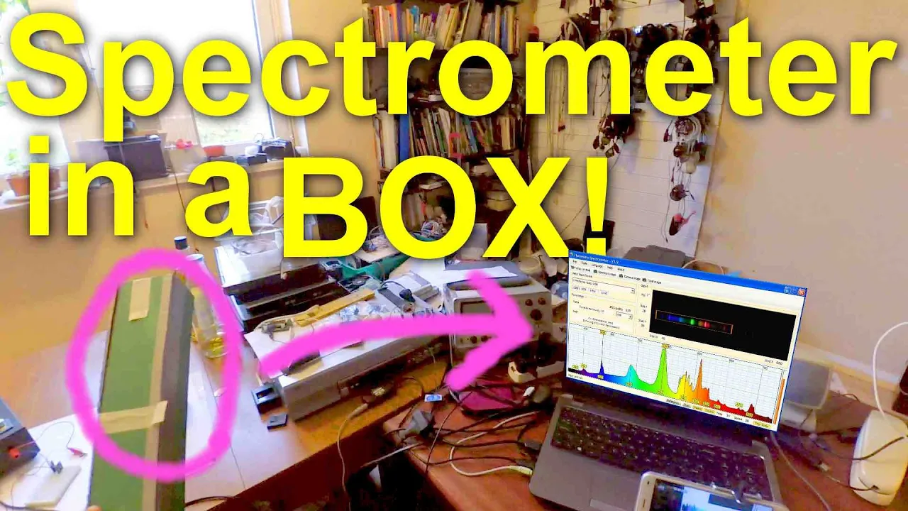 DIY Light Spectrometer - webcam & diffraction grating - Applied Science at its Best!