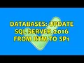 Databases Update SQL Server 2016 from RTM to SP1