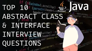 Java Top 10 Abstract Class And Interface Interview Questions Core Java Interview Preparation