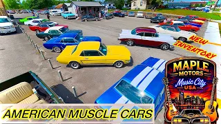 Classic Cars Maple Motors Lot Walk 26 Every Price Hoods Up Hot Rods American Muscle Vintage