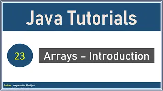 Java Tutorials Arrays Introduction