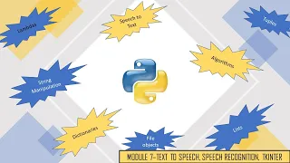 PYTHON SERIES MODULE 7 - TEXT TO SPEECH SPEECH RECOGNITION AND AN INTRODUCTION TO TKINTER