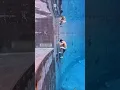 Suddenly dad entered the deep pool😱🤯 and started drowning#shorts#swimming#viral