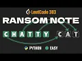 Ransom Note - LeetCode 383