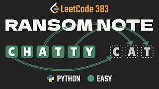Ransom Note - LeetCode 383