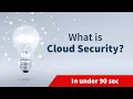 What is Cloud Security In under 90 sec