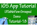 How to create grouped UITableView in iOS Application using Objective C
