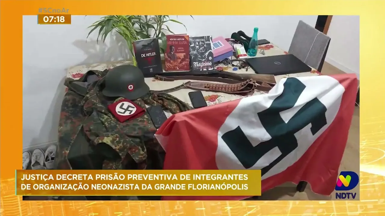 Dez integrantes de célula neonazista na Grande Florianópolis são presos