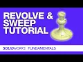 SolidWorks Tutorials - Revolve Sweep
