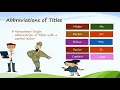 Grade 3 Grammar Abbreviations