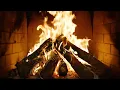 🔥 Cozy Burning Fireplace: Warm Firelight and Natural Crackles for Magical Christmas Atmosphere