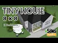 Sims Freeplay Tiny House 8x8 with 2 Bedroom L-Shaped Room Stop Motion Build
