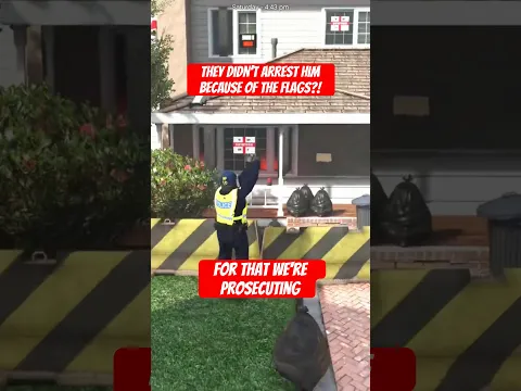They didn’t arrest him because of the flags?! 🏴󠁧󠁢󠁥󠁮󠁧󠁿🤔 #england #uk #gta
